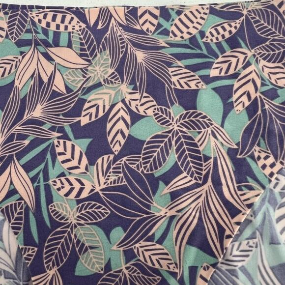 Splendies No Show Bikini Panty Pink Purple Mint Palm Print Womens Size Small - Picture 2 of 6